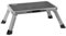 QWORK® Tritthocker Klappbar, Höhenverstellbarer Tritthocker aus Robustem Eisen, Tritthocker mit Rutschfester Plattform, für Camping, Haushalt