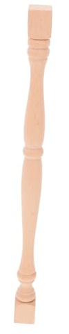 Tofficu Balustres en Bois Massif Sculpté Certifié Colonne Décorative Unique Multifonction pour Rambarde D’escalier Intérieur, Meuble et Clôture 33 X 2,2 Cm Lot de Usage Solide