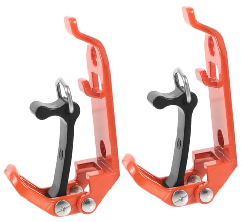 SHINEOFI 2pcs Rack Clamps Zinc Alloy Clamp Holders for Tools Roof Mount Holder Sturdy Metal Construction