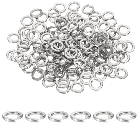 QUARKZMAN 12# Rondelle Grower, 304 Rondelles Grower En Acier Inoxydable Pour Vis Boulons Voitures Machines De Construction Argent Lot De 120