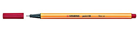 Feinschreiber STABILO point 88®, dunkelrot, Strichstärke 0,4mm