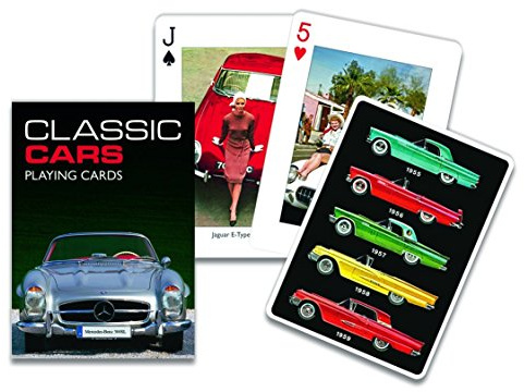 Piatnik 1650 - Kartenspiel Klassische Autos, 55 Blatt
