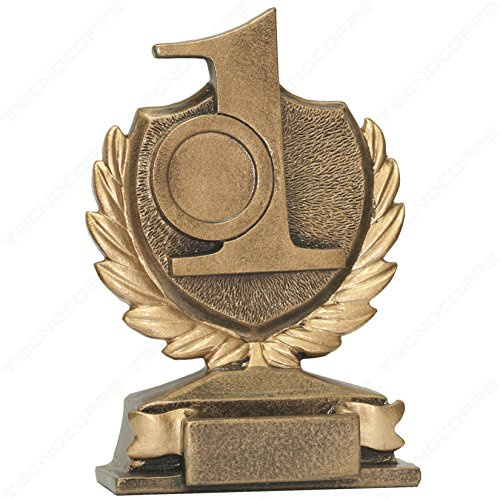 tecnocoppe Trofeo Premiazione Numero 1-1° Classificato - h 13,00 cm Targhetta Personalizzata Compresa nel Prezzo