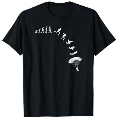 Evolution Fallschirmspringer I Geschenk Für Skydiver T-Shirt