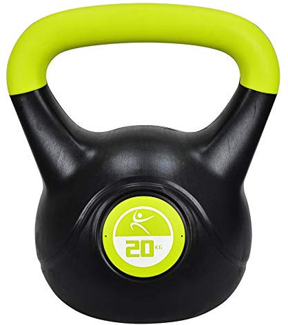 LIFEFIT Vinyl-Kettlebells Vinyl-Kettlebells, schwarz, 20 kg, F-VIN-KETT20