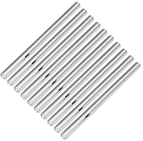 sourcing map 3mm Shank Straight Mandrel Sandpaper Holder for Abrasive Sanding Disc 10 Pcs