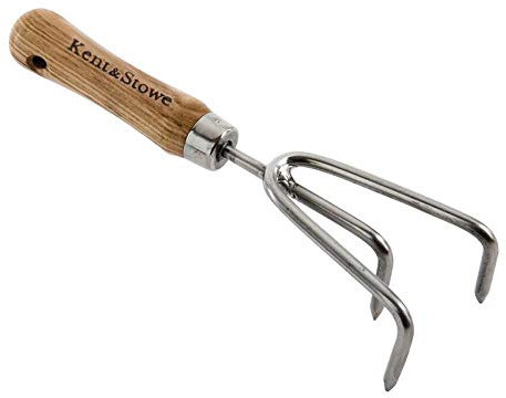 Kent & Stowe - Stainless Steel Garden Life Hand 3-Prong Cultivator, FSC®
