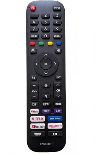 Nuevo Control Remoto Alternativo Hisense EN2G30H para Hisense Smart TV LCD | Mando Universal TV hisense en2g30hConfiguración 43A7300F 43A7120F 55A7500F 43A519EEVS 55A7300F 65A7300F 70A7100F