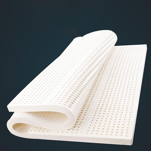 ABJGHYUT Latexmatratze, superweich, 100% natürlich, Schlichtes Design, entspannende Schlafzimmer-Latexmatratze mit Topper, Matratzenauflage aus Naturlatex,5cm,120x190cm