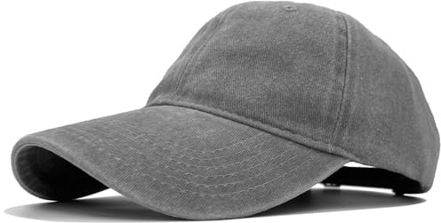 AHLPO Baseball Cap Herren Damen - Vorgewaschen, Einstellbare Basecap, Unisex Schildmütze für Freizeit Outdoor Sport Tennis Golf Reisen, Baseballkappe Sonnenschutz Cap Herren Damen (Grau)