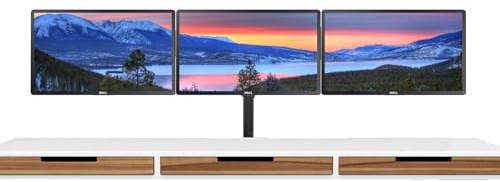 Dell Triple Monitor Bundle Set - 3x 24 FHD 1080p IPS LED Monitors, VGA, DVI, DisplayPort