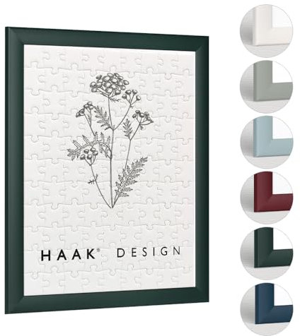 Haak Puzzlerahmen Damira Tannengrün 60 X 80 cm (ca. 1500 Teile) Bilderrahmen Rahmen für Puzzle