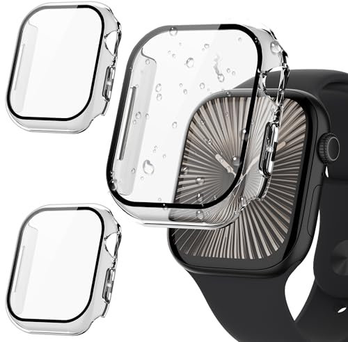 2 Stück Schutzhülle für Apple Watch 10 42mm Displayschutz,Transparent Schutz Hülle mit Kratzfestes Ultradünne Smartwatch Gehäuse Hard PC Protector Cover Case für iWatch Series 10