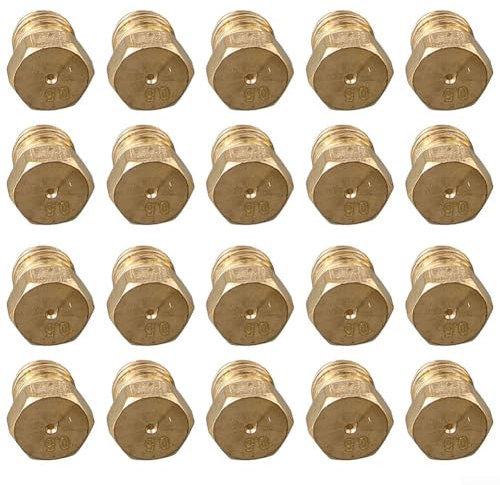 CWOQOCW 20PCS bruciatore gas naturale piano cottura per GPL kit di conversione jet ugelli iniettori set orifizio dimensioni 0,5 mm