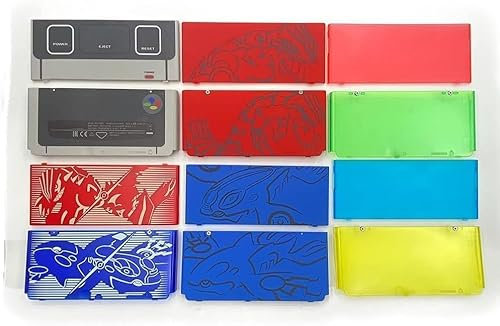 WEIAIFecy Plaque frontale avant arrière et coque de remplacement pour console de jeu 3DS version 2015 (BlueGem)