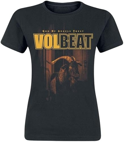 Volbeat God of Angels Trust Frauen T-Shirt schwarz L 100% Baumwolle Band-Merch, Bands, Nachhaltigkeit