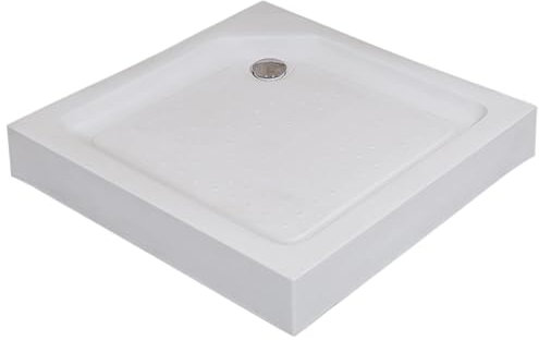 Acryl-duschtasse, Rutschfeste Massageoberfläche, 260 kg Tragkraft, Duschwanne mit Verstärkter Halterung(85x85cm/33.4x33.4in)