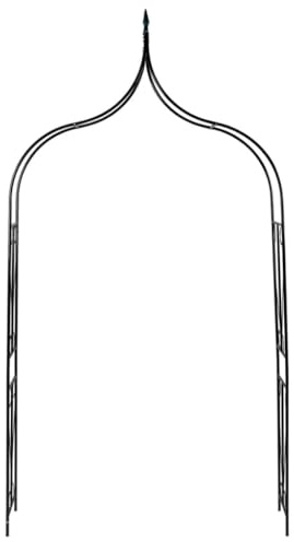 Arche de rosiers vert foncé 120 x 38 x 258 cm – Fer et plastique revêtu par pulvérisation – Durable et résistant aux intempéries – Parfait pour les horticultures et la décoration de jardin