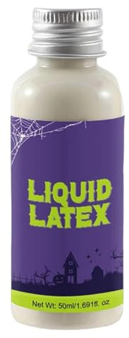 Maquillaje Látex Líquido 50ml Fabricación Piel Falsa Halloween | látex líquido para heridas falsas para Mujeres y Hombres en Casa Embrujada, Carnaval, Actuación, Fotos, , Cine y