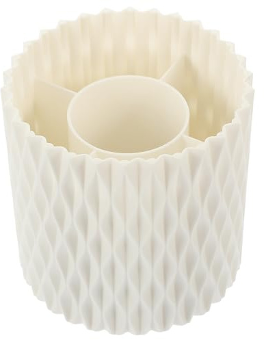 IMIKEYA Rotating Cosmetic Brush Container, Stationery Container Bucket, Large Capacity Desk Organiser for Makeup Brushes and Nail Art Tools