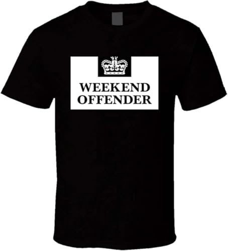 JFtees Weekend Offender Prison T Shirt Black Hemden(Medium)
