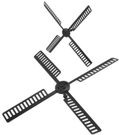 YARNOW Outdoor Plastic Windmill Blades 2Pcs Replacement Parts for Yard Garden Sturdy Leaf Set for Patio