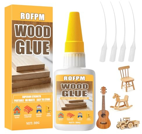 30 g TräLim, Transparent Och Snabbtorkande, Extra Starkt TräLim Med Fin Spets, VattentäT, för MöBler LöVträ Plywood Mdf Med Mera