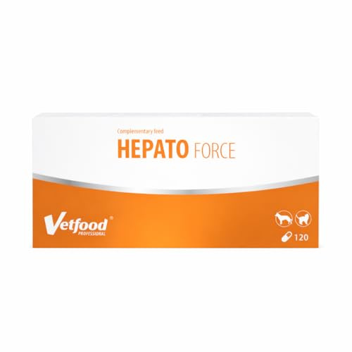 Vetfood HEPATOFORCE | 120 Kapseln | Ergänzungsfuttermittel für Hunde & Katzen | Mit Mariendistel