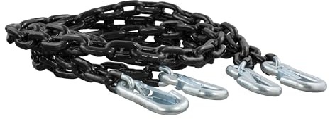 CURT Manufacturing 19749 Tow Bar Black Vinyl Coated Chain Kit