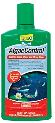 Tetra Pond AlgaeControl 16.9 Ounces, Controls Green Water And String Algae In Ponds (77187)
