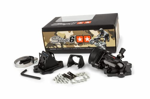 Einlasssystem Stage6 MK2 Minarelli liegend | SportPro NBR, 2 Klappen, Adapter kompatibel mit Dellorto 10-21 mm und Arreche 17-21 mm sowie Minarelli liegend