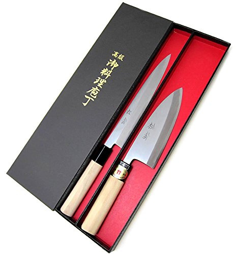 Houcho.com Yanagiba Knife & Deba Knifr Set, Sakai Shouo