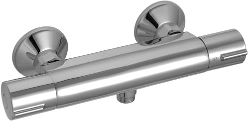 Jacob Delafon – Mélangeur/à Thermostat Douche Mural Chrome/Chrome