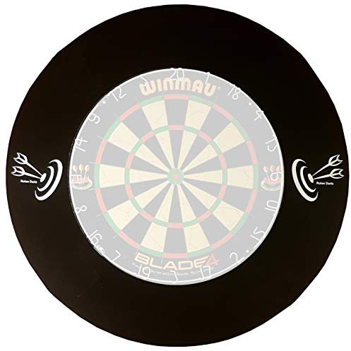 Roleo 5 Stück Dart Auffangring Catchring Surround schwarz 4-teilig
