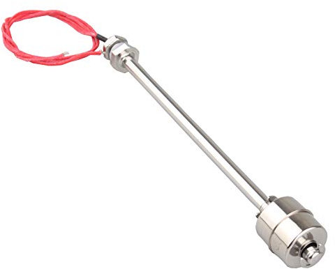 HALJIA Stainless Steel Floating Switch Liquid Water Level Control Sensor Stainless Steel Vertical Float Switch Used in Electrical Drainage Level Control and Alarm L= 200mm