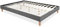 Homestyle4u 1982, Polsterbett 160x200 grau Futonbett Bett Doppelbett Bettgestell mit Lattenrost
