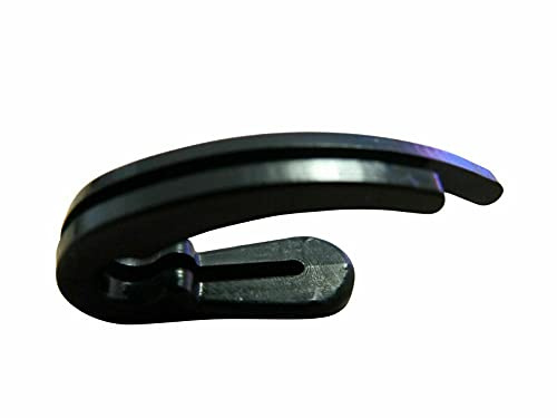 rewagi 10 Stück Faltenlegehaken doppelt, Gardinenhaken Länge: 26mm - weiß & schwarz (schwarz)