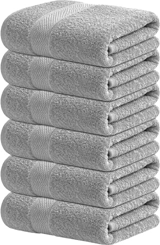 Infinitee Xclusives Handtücher 100% Baumwolle, Gästehandtücher– 6er-Packung