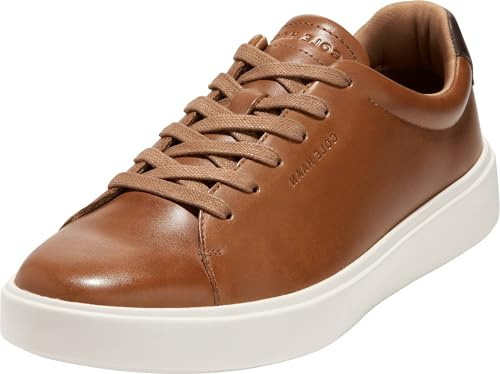 Cole Haan Mens Grand Crosscourt Traveler Sneaker, British Tan/Dark Chocolate/Egret, 12-M US