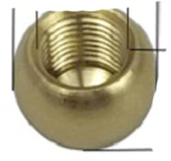 10 teile/los M3/M4/M5/M6/M10 Messing Weibliche Kugelkopf Kupfer Innenzahn Kugelmutter, Licht Hutmutter Abdeckung, Beleuchtung Zubehör-Durchmesser 16mm mit M10