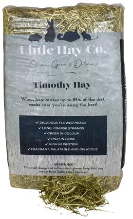 Timothy Hay | Dust Extracted | 4kg Bale | Rabbits, Guinea Pigs, Hamsters, Degus