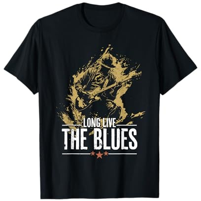 Blues Musik Gitarre für Gitarristen Vintage T-Shirt