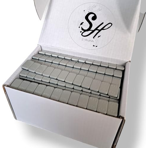 S-HubOla PREMIUM VERZINKT+BESCHICHTET Klebegewichte Auswuchtgewichte 6kg 100 Riegel,12x5g
