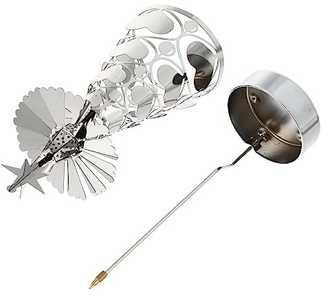 PRETYZOOM 1Pc Weihnachtsbaumform Kerzenhalter Drehbar Silberner Teelichthalter Für Weihnachten Festliche Tischdekoration Ohne Kerze Xmas Deko Für Party Und Festliche Anlässe