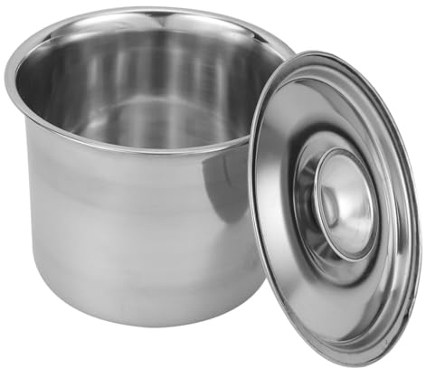 Alipis Juego De 6 Contenedores De Helado De Acero Inoxidable 10X10X17.7 Pulgadas Con Tapa Para Congelador Caja Reutilizable Para Almacenamiento De Postres Frutas Yogur En Hogar Y Negocios