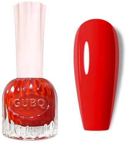 Rot Schnelltrocknender Nagellack Ohne UV Lampe - Ungiftig Nagellack Auf Wasserbasis - Red Nail Polish Langanhaltender Chip Resistant für Frauen DIY Nagelkunst Maniküre