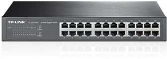Switch 24 Ports Gigabit Ethernet, 24 x Go, avec Design Compact et Efficace, idéal pour Les réseaux locaux et l'extension de la connectivité.