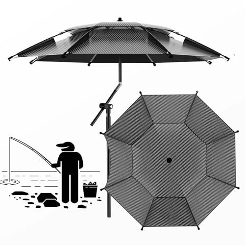 LYMGRZ Parasol de Plage Coupe-Vent à Double Toit, Protection UV, Portable, inclinable, avec Ancre de Sable, 200/220/240/260 cm