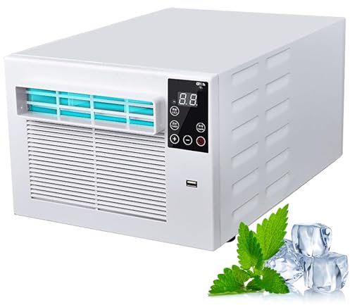 Condizionatore d'Aria Portatile, condizionatore d'Aria di Raffreddamento rapido, deumidificatore Interno/Esterno Senza unità Esterna, Regolabile 16-32 ℃, Timer 12h, Adatto per Circa 5-8 m²