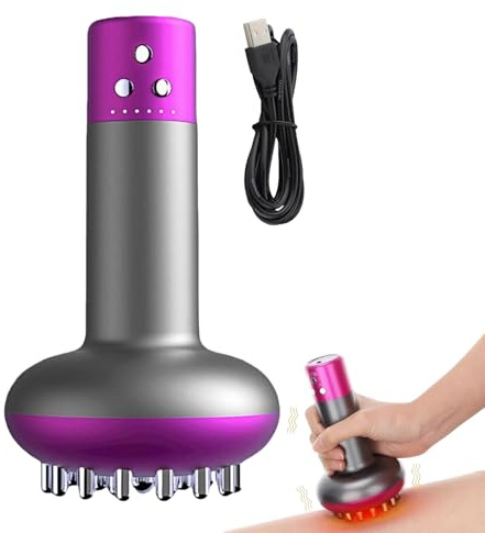 Masajeador Corporal de Mano Raspador Eléctrico con Calor
